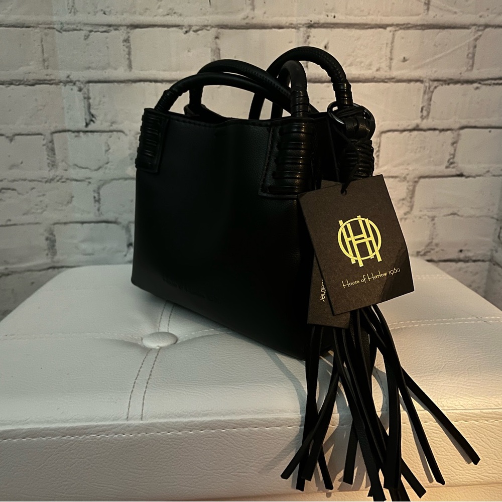 NWT House of Harlow 1960 Black Mini Bag - Picture 9 of 9